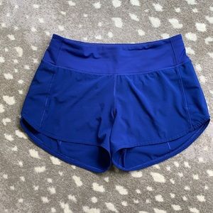 Lululemon Speed Up Shorts 4” Larkspur sz 6